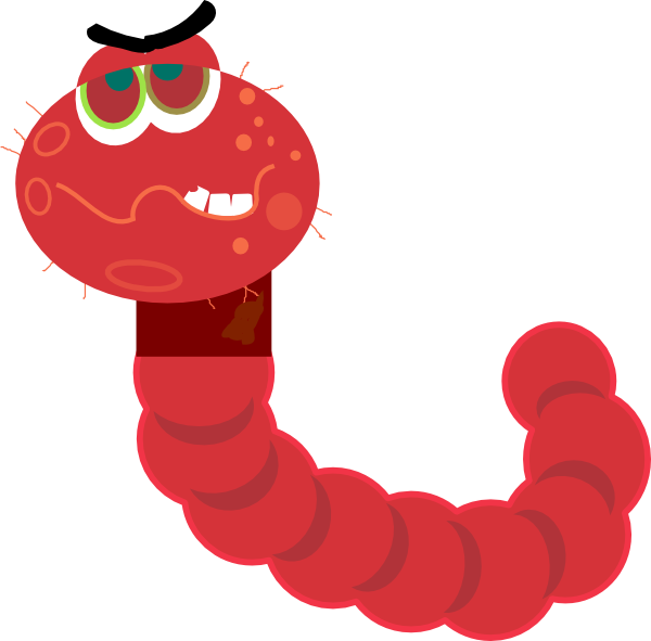 free cartoon worm clipart - photo #25