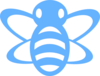 Blue Bee Clip Art