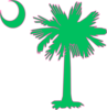 Sc Palmetto Tree Pink&green Clip Art