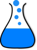 Chem Flask Blue Clip Art