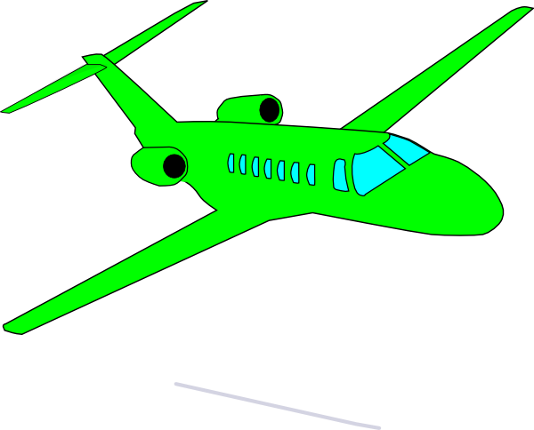 green airplane clipart - photo #4