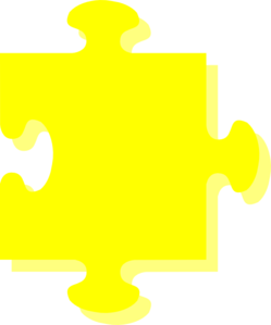 Yellow Puzzle Clip Art