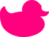 Pink Rubber Duck Clip Art