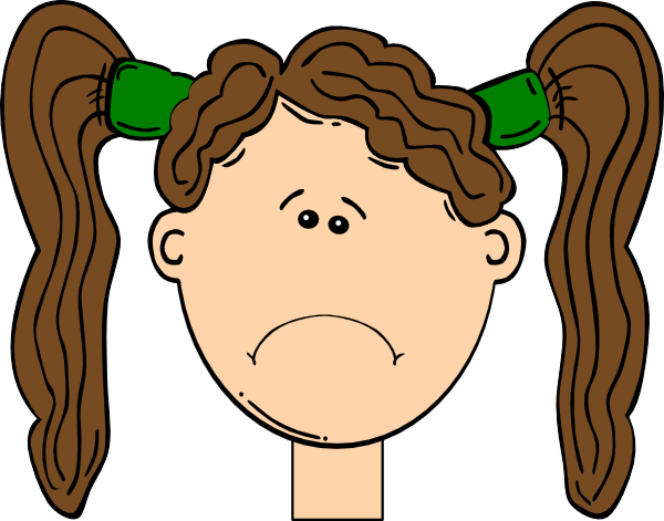clipart girl with brown hair - photo #17