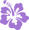 Hibiscus Purple Clip Art