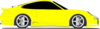 Yellow Sports Car2 Clip Art