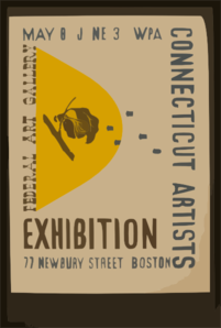 Exhibition Wpa Connecticut Artists. Clip Art