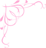 Baby Pink Hearts Border Clip Art