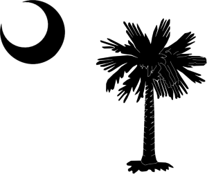 Sc Flag Items Tree And Moon Clip Art