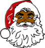 Santa Black Clip Art