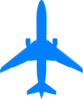 Light Blue Plane Clip Art