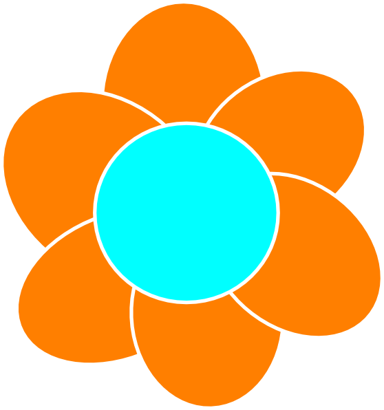 orange flower clip art free - photo #29