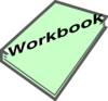 Workbook Pic Green Clip Art