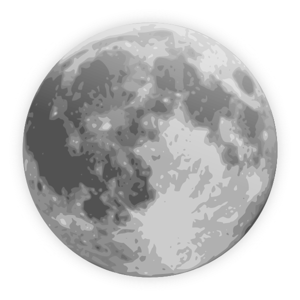 Full Moon Icon Clip Art at Clker.com - vector clip art online, royalty