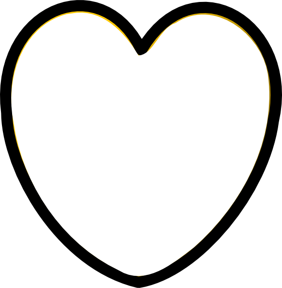 heart clipart free black and white - photo #27