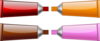 Color Tube Red Brown Orange Pink Clip Art