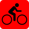 Red Black Bike Rider Clip Art