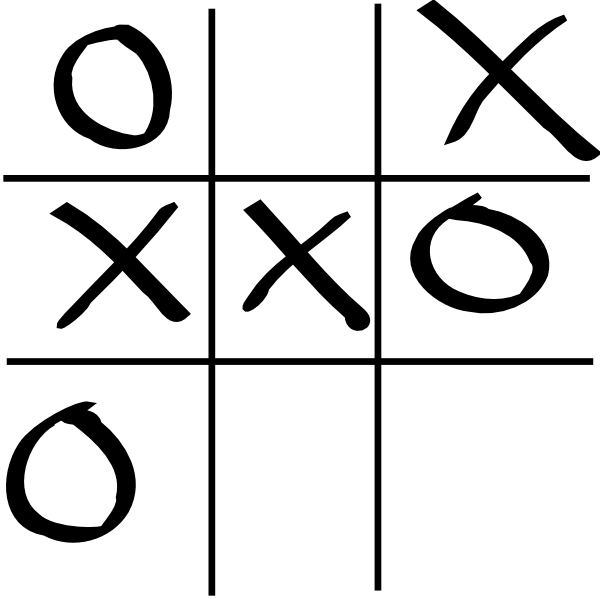 Linha Branca Tic Tac Toe Jogo Ícone Isolado No Fundo Preto. Vector Royalty  Free SVG, Cliparts, Vetores, e Ilustrações Stock. Image 158138170