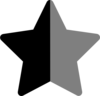 Star Bkacj And Grey Clip Art