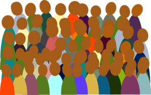 Smaller Crowd Rdc Color Clip Art