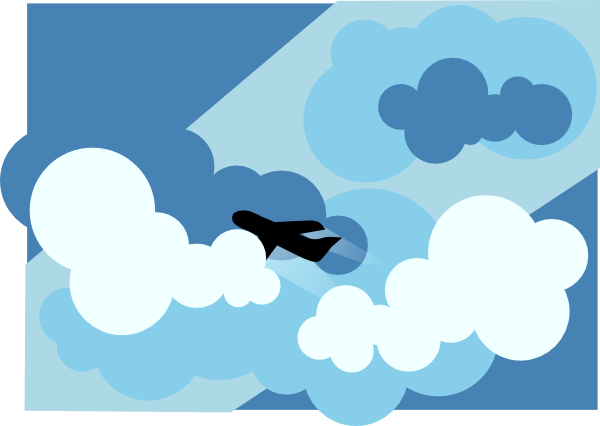 clipart airplane flying - photo #13