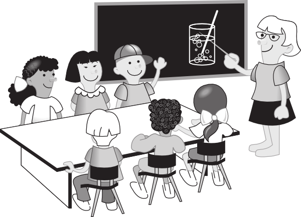 free black and white clipart classroom - photo #1