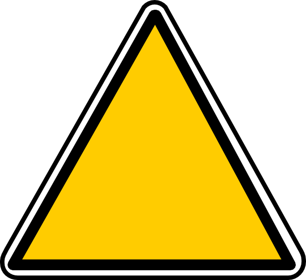 clip art warning triangle - photo #44