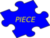 Puzzle Piece Blue2 Clip Art