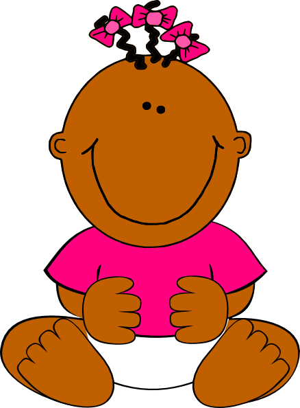 free black baby girl clipart - photo #8