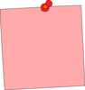 Pink Sticky Pad Clip Art