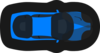 Blue Car - Top View - 60 Clip Art