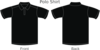 Black Collared Shirt Clip Art