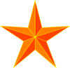 Orange Star Clip Art