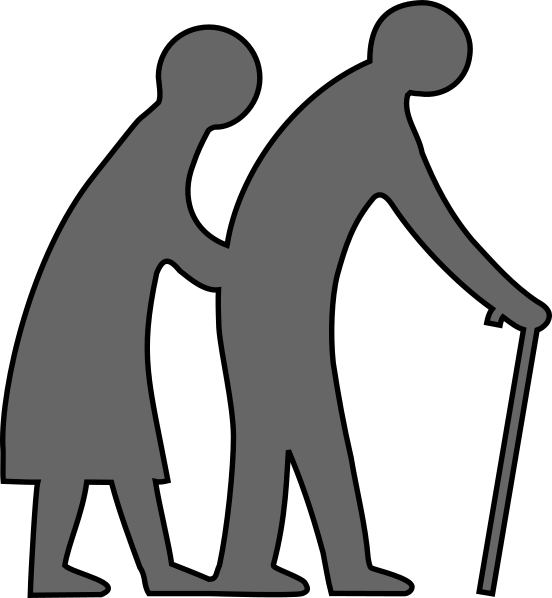 Senior Citizens Clipart Black And White Star