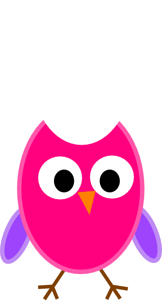 pink owl clip art free - photo #41