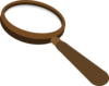 Magnifying-glass Brown Clip Art