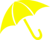 Yellow Umbrella Clip Art