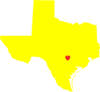 Yellow Heart Texas Clip Art