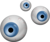 Blue Eyeballs Clip Art