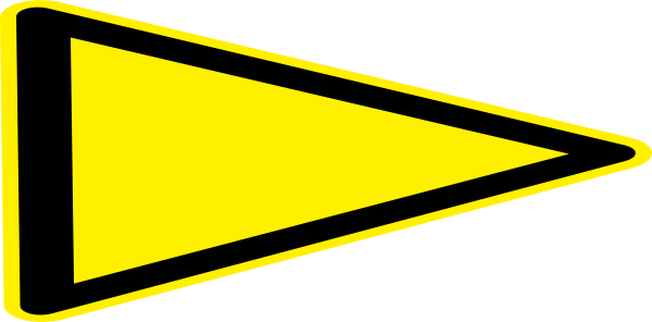 yellow triangle clip art - photo #21