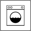 Hotel Icon Has Laundry Clip Art