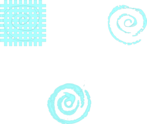 Fire Spiral Turquoise Clip Art