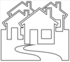 Neighborhood Outline Clip Art