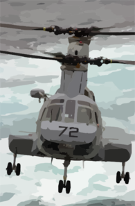 A Ch-46 Sea Knight Transfers Supplies From Fast Combat Support Ship Uss Bridge (aoe 10) To Uss Nimitz (cvn 68) During A Connected Replenishment (conrep) Clip Art