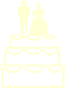 Yellow2 Wedding Cake Clip Art