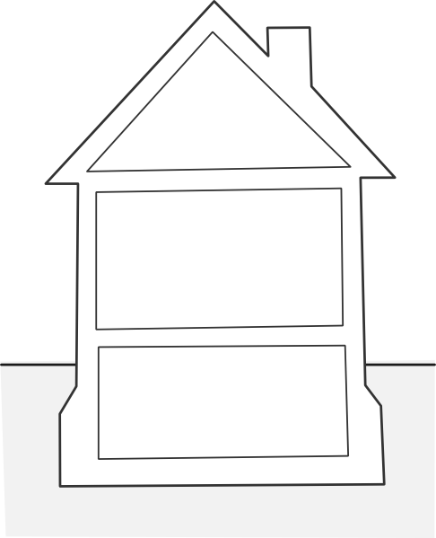 clipart house outline - photo #9