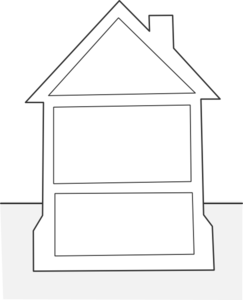 house outline clipart