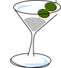 Martini With Olives Clip Art