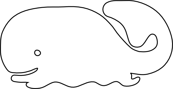 free whale clipart black and white - photo #33