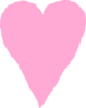 Pink Heart Sketch Clip Art